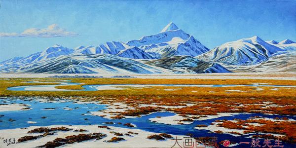 西藏油画(春到西藏油画)
