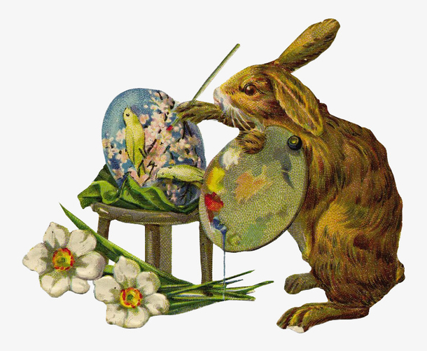 油画兔子(油画可爱兔子)