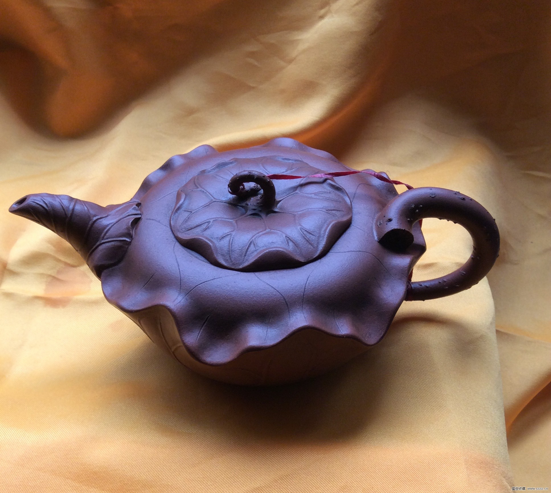 荷叶紫砂壶(青蛙蹲在荷叶上简笔画)